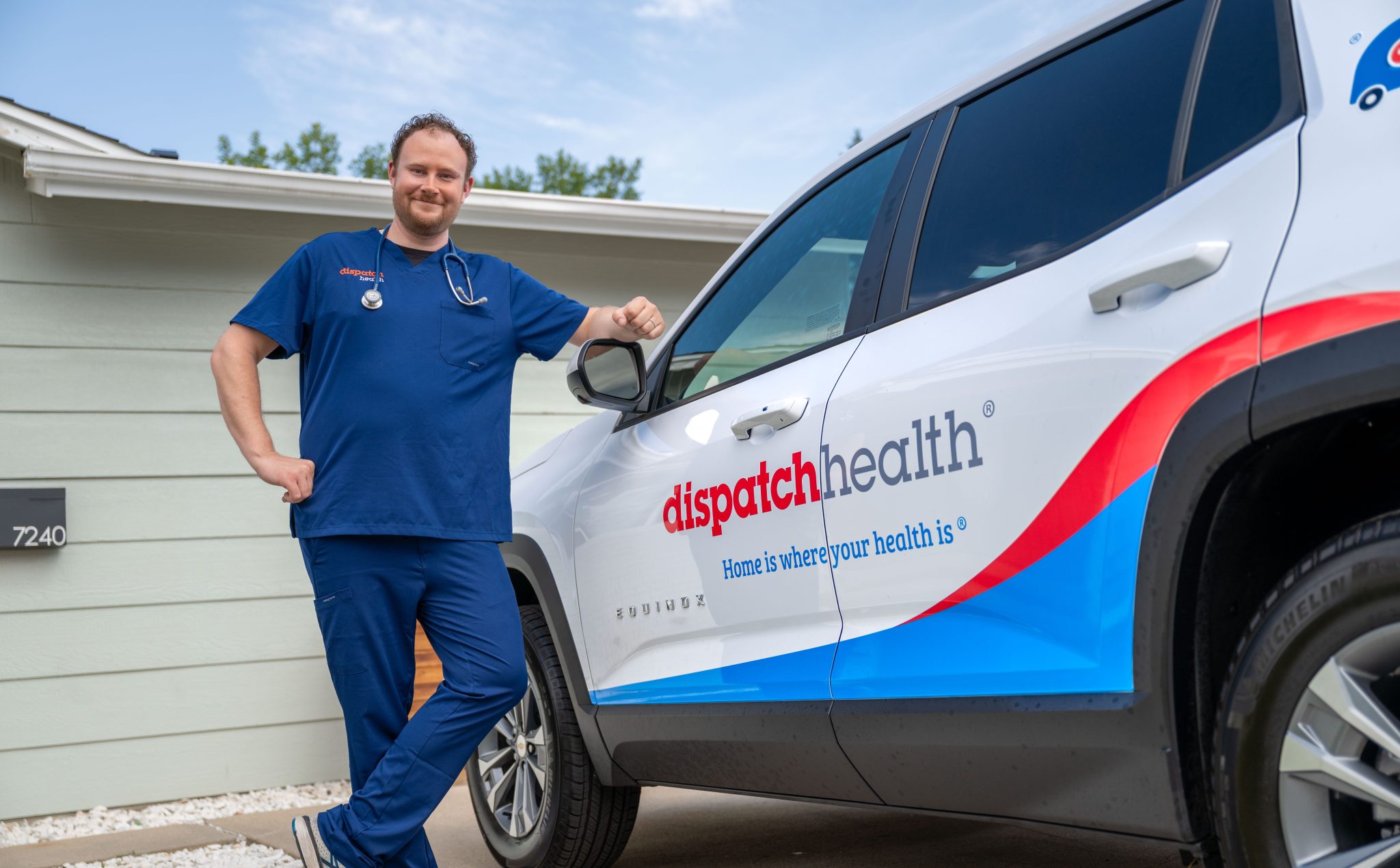 DispatchHealth medical team providing comprehensive care to elderly patient in home environment